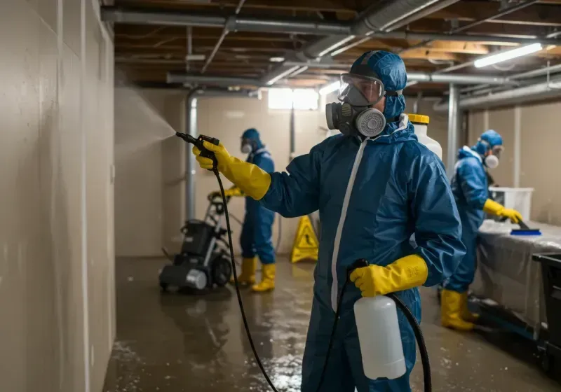 Basement Sanitization and Antimicrobial Treatment process in Mertzon, TX